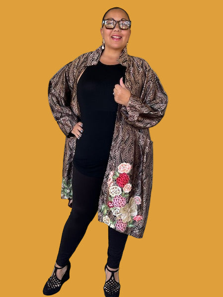 DTH Silk Brocade Paisley Coat and Hem Pants (Sold Separately)