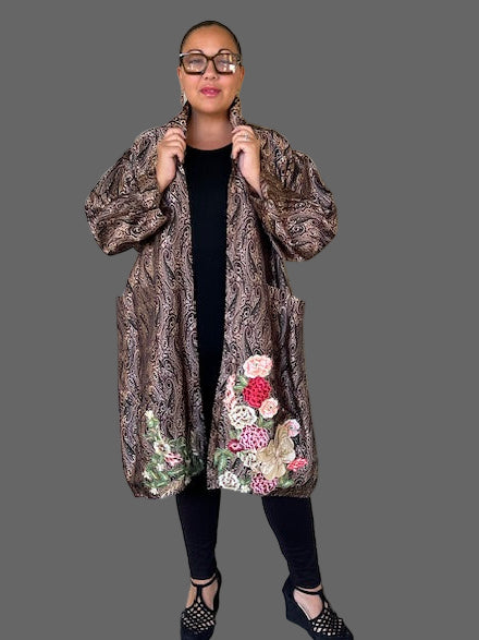 DTH Silk Brocade Paisley Coat and Hem Pants (Sold Separately)