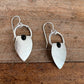 Silver and Onyx Stone Earrings