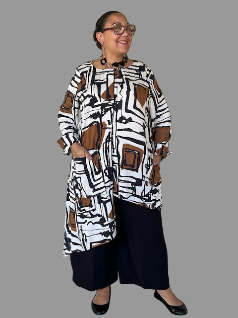 Expressionist Hi Lo Tunic