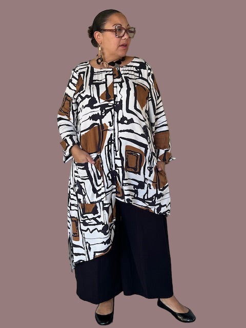 Expressionist Hi Lo Tunic