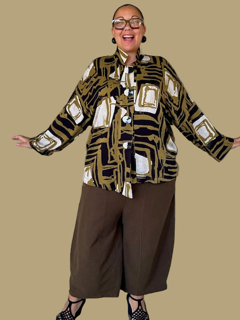 Gertie's Eleven Stitch Hobo Pants (Black, African Gold, Teak)