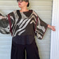 DTH Zebra Print Kimono Top