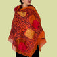 Orange Magic Felted Wool Scarf/Shawl