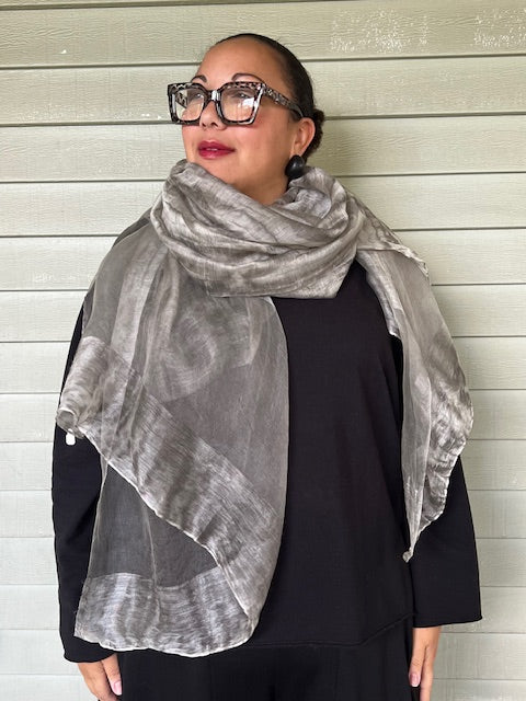 Sheer Gray Scarf