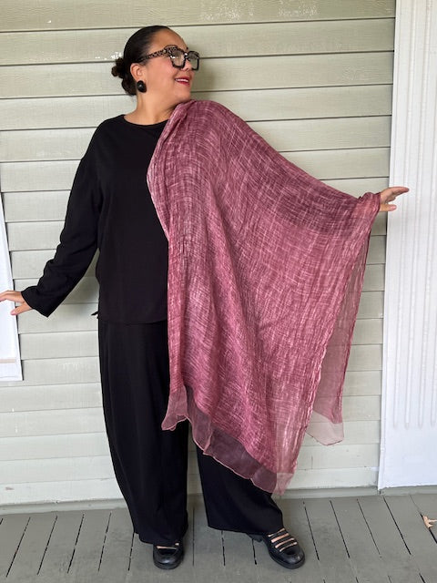 Sheer Mauve Scarf