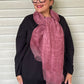 Sheer Mauve Scarf