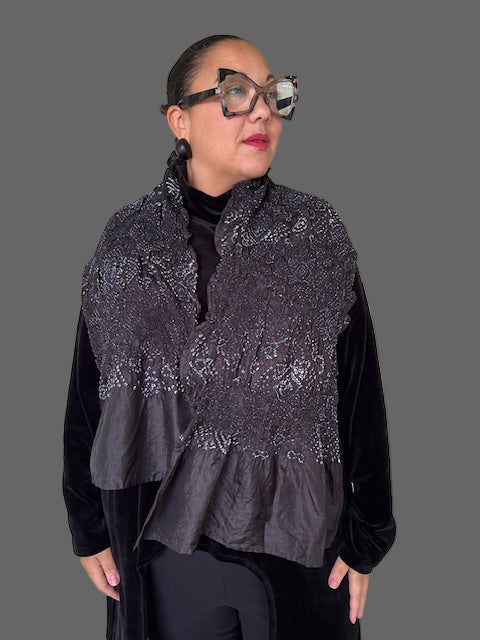 Kamal Bandhani 100% Silk Handmade Scarf