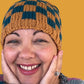 100% Checkered Beanie (Black/White, Green/Pink, Teal/Rust, Teal/Purple)