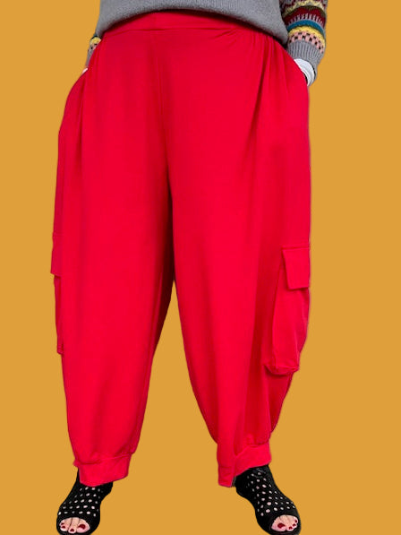 Transparent Cargo Pants (Red or Black)