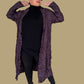 Ray Harris High Collar Combination Coat (Eggplant or Gray)