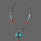 Antique Tibetan Coral/Turquoise Hand Carved Necklace