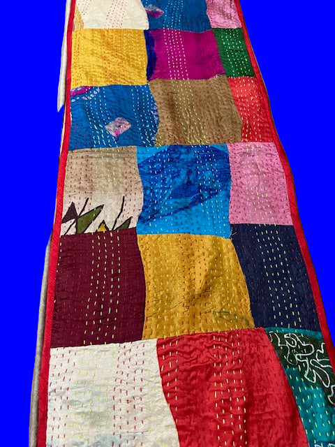 Silk Kantha Patchwork Table Runners