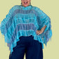 DTH Silk Cotton Poncho (Ocean)