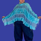 DTH Silk Cotton Poncho (Ocean)