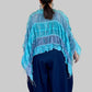 DTH Silk Cotton Poncho (Ocean)