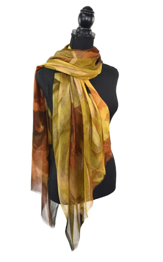 Autumnal Floral Scarf