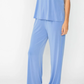 IC Collection Blue Knit Pants and Tank (Sold as a Set)