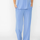 IC Collection Blue Knit Pants and Tank (Sold as a Set)