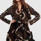 Alembika Piped Cozy Draped Vest (Floral)`