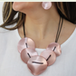 Rose Opaline Drift Necklace and Earrings (Sold as a Set)