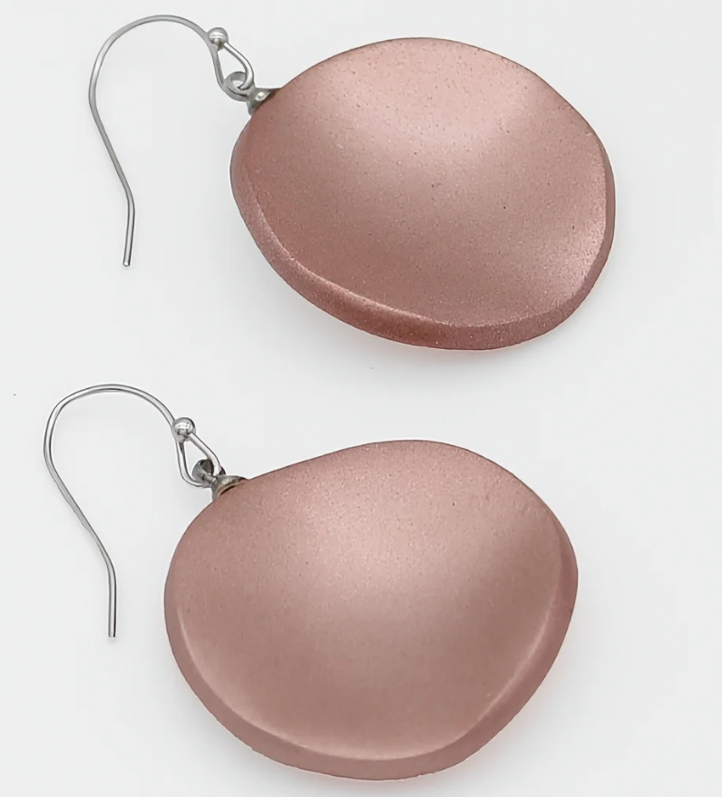 Rose Opaline Drift Necklace and Earrings (Sold as a Set)