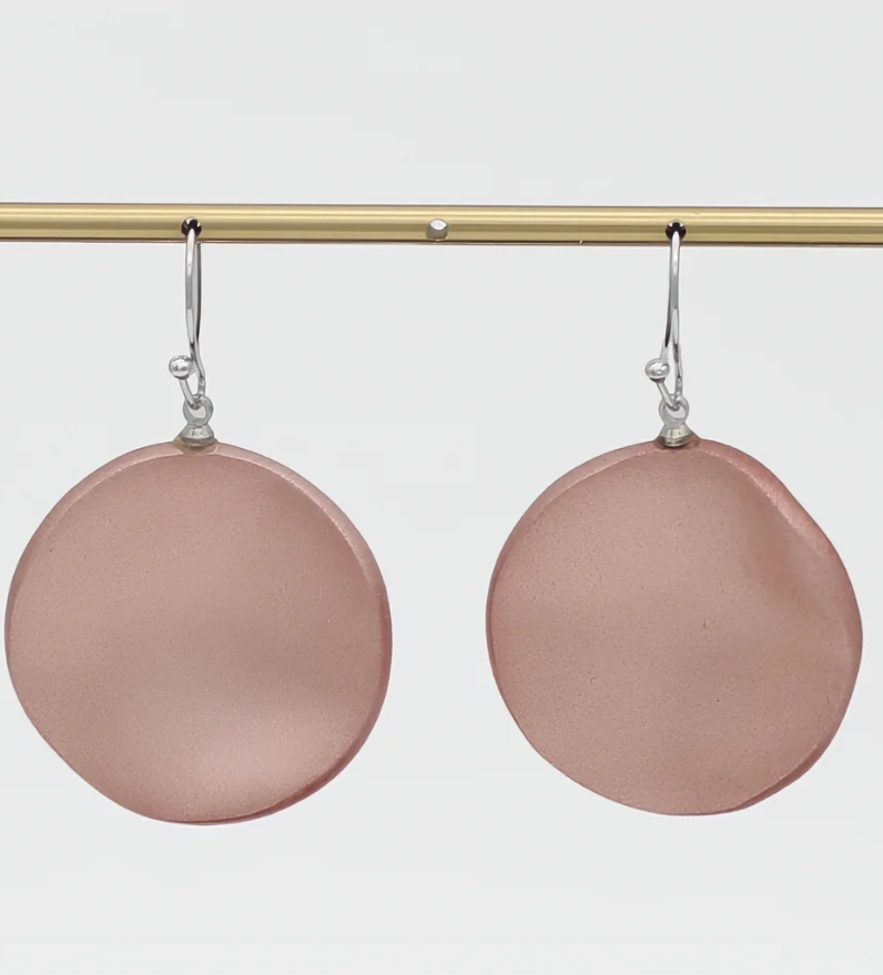 Rose Opaline Drift Necklace and Earrings (Sold as a Set)