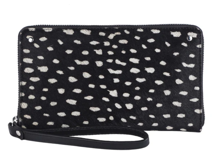 Leather Wristlet (Spotted)