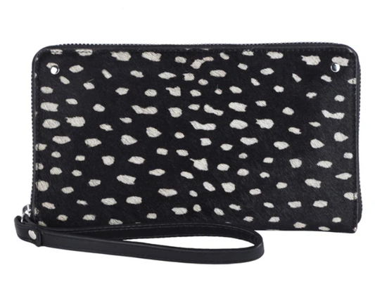 Leather Wristlet (Spotted)