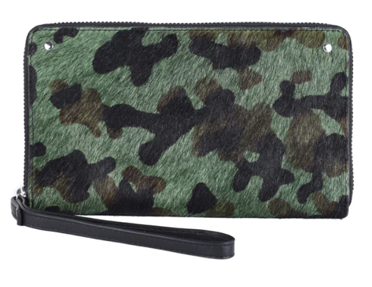 Leather Wristlet (Camo)