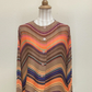 Vanite Couture Swirl Jacket/Blouse (Rose Multi, or Orange Multi)