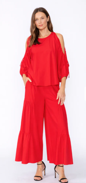 IC Collection Shirred Layered Pants