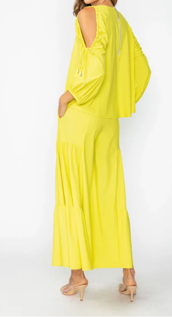 IC Collection Shirred Layered Pants