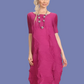 Vanite Couture Pleated Dress (Burnt Orange, Royal Blue, Mustard, Magenta, Pink, or Teal)