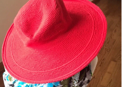 Crocheted Wide Brim Sun Hat (8 Colors)