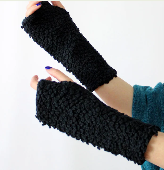 French Terry Mittens (Black or Harvest)
