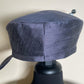 Silk Flap Hat (pin included) - Gray or White