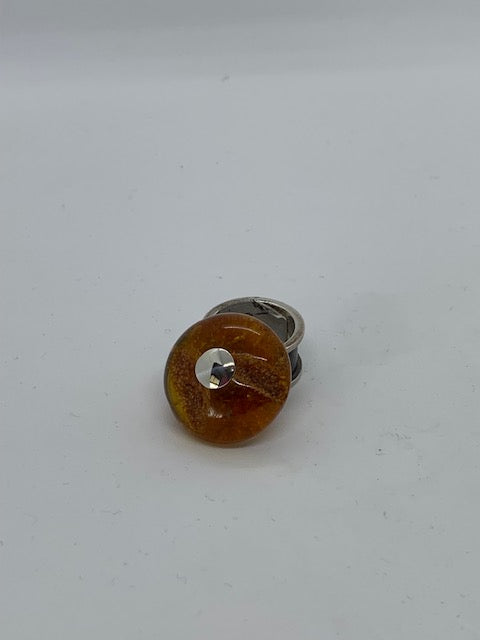 Amber sterling silver