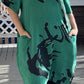 Transparente 100% Linen Turtle Dress
