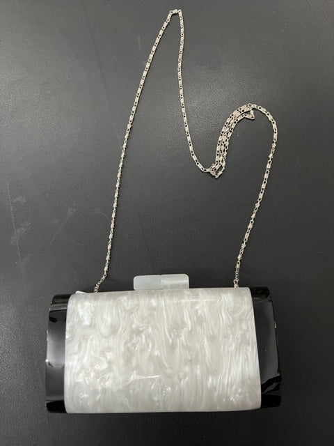 White Mother of Pearl Clutch