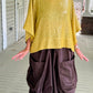 DTH 100% Silk Sequined Cropped Top - Yellow Gold