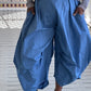 Transparente 100% Cotton Harem-Style Pants (White , Black, or Blue)