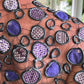 Upcycled Rubber and Antique Kimono Silk Shrug - Purple