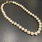 White Hand Knotted Pearls with Sterling Closure