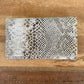 Latico Embossed Leather Wallet (White Snakeskin)