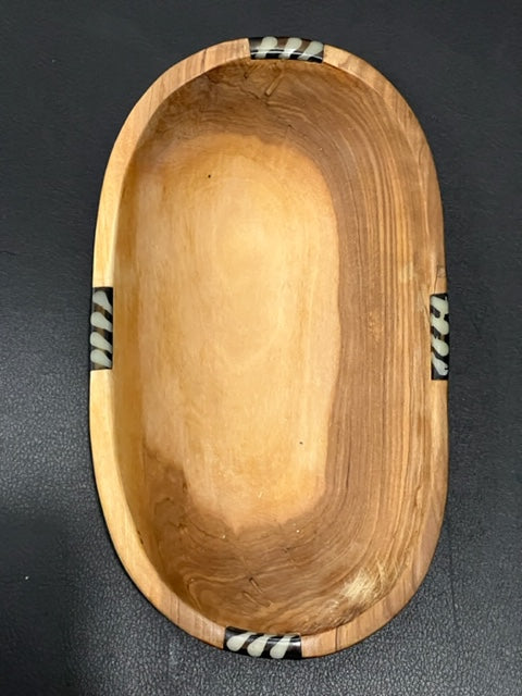 Samuel Oval Batik Wood Bowl