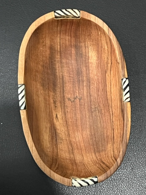 Samuel Oval Batik Wood Bowl