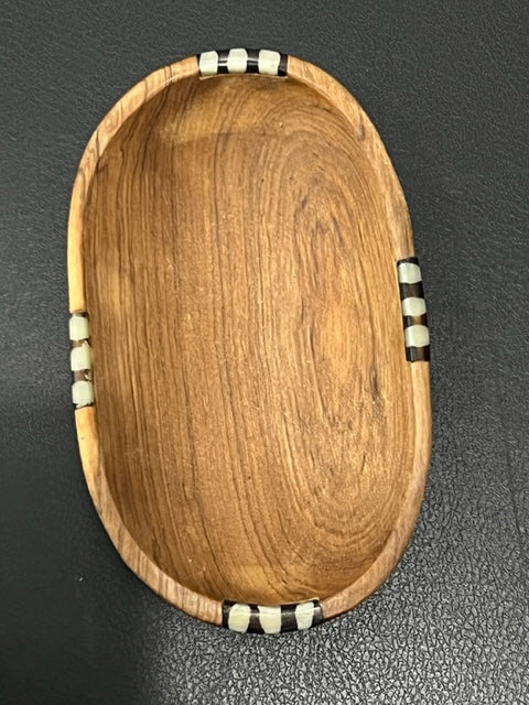 Samuel Oval Batik Wood Bowl