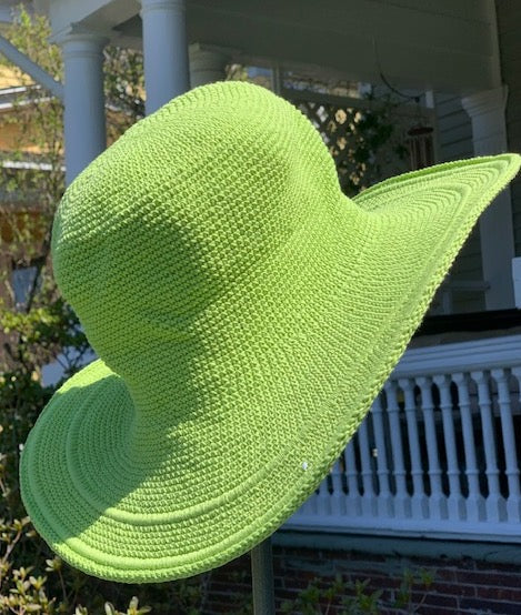 Crocheted Wide Brim Sun Hat (8 Colors)