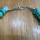 Santo Domingo Mine Turquoise Necklace with Silver Beads